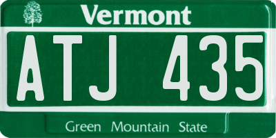 VT license plate ATJ435