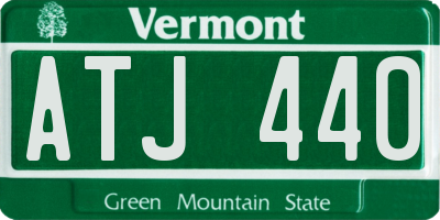 VT license plate ATJ440
