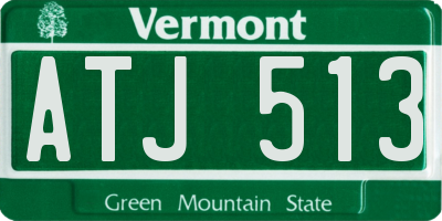 VT license plate ATJ513