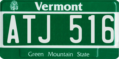 VT license plate ATJ516