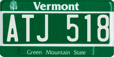VT license plate ATJ518