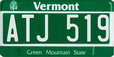 VT license plate ATJ519