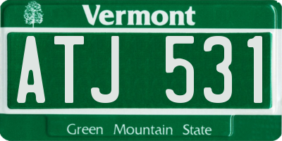 VT license plate ATJ531