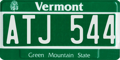 VT license plate ATJ544