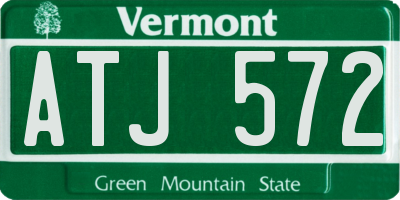 VT license plate ATJ572