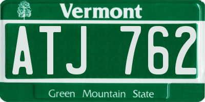 VT license plate ATJ762