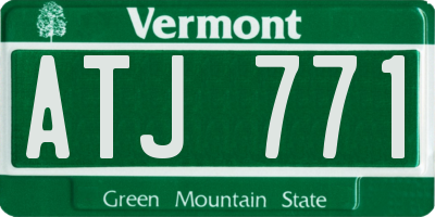 VT license plate ATJ771