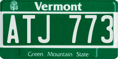 VT license plate ATJ773
