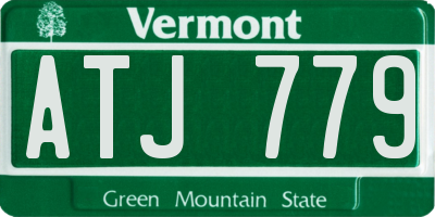 VT license plate ATJ779