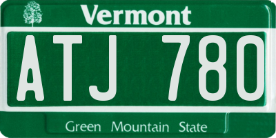 VT license plate ATJ780