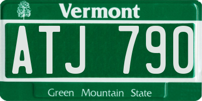 VT license plate ATJ790