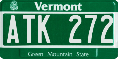VT license plate ATK272