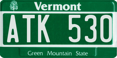 VT license plate ATK530