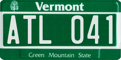 VT license plate ATL041