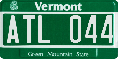 VT license plate ATL044