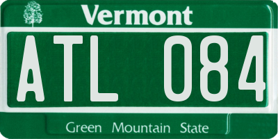 VT license plate ATL084