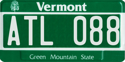 VT license plate ATL088