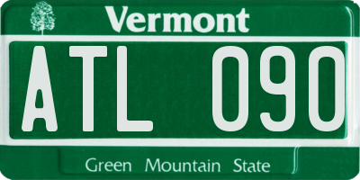 VT license plate ATL090