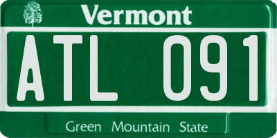 VT license plate ATL091