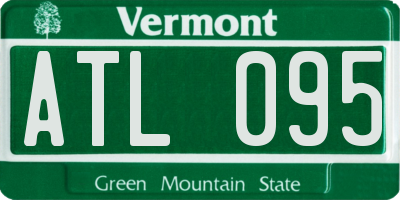 VT license plate ATL095