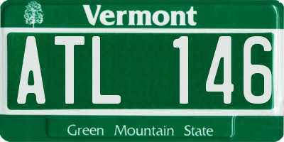 VT license plate ATL146