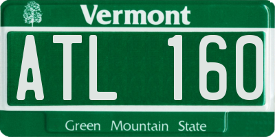 VT license plate ATL160