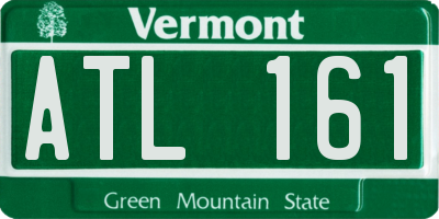 VT license plate ATL161