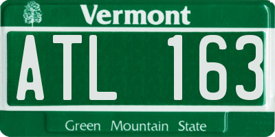 VT license plate ATL163