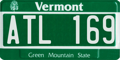 VT license plate ATL169