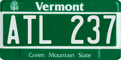 VT license plate ATL237
