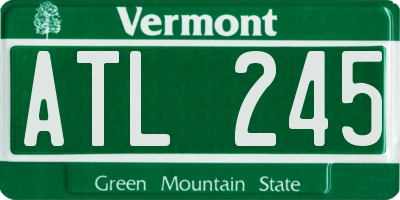 VT license plate ATL245