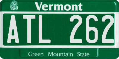 VT license plate ATL262