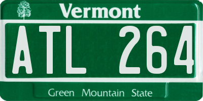 VT license plate ATL264