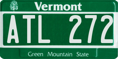 VT license plate ATL272