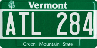 VT license plate ATL284