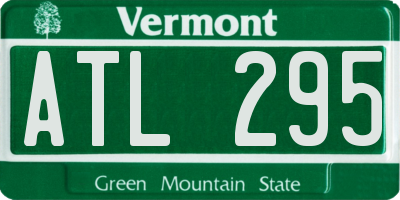 VT license plate ATL295