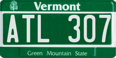 VT license plate ATL307