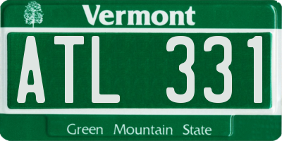 VT license plate ATL331