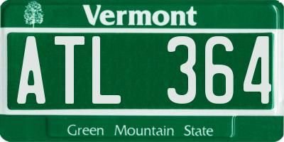 VT license plate ATL364
