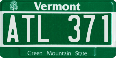 VT license plate ATL371