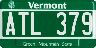 VT license plate ATL379