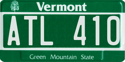 VT license plate ATL410