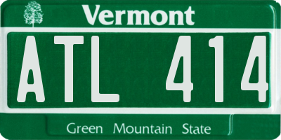 VT license plate ATL414