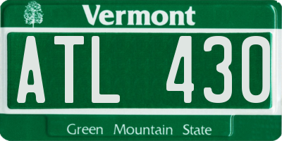 VT license plate ATL430