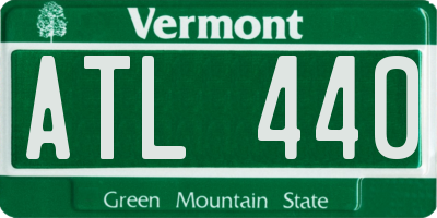 VT license plate ATL440