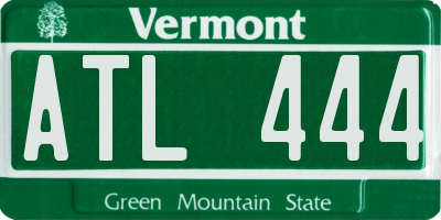 VT license plate ATL444