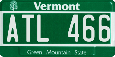 VT license plate ATL466
