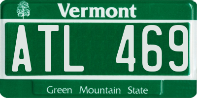 VT license plate ATL469