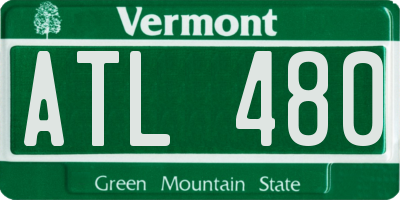 VT license plate ATL480