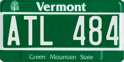 VT license plate ATL484